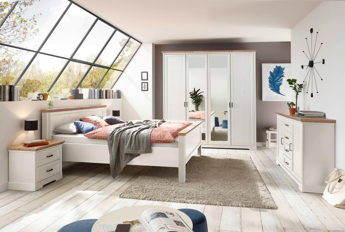 Ormar S Klasičnim Vratima Jasmin Ii - bijela/hrast Artisan, Lifestyle, drvni materijal/metal (214/220/64cm) - Modern Living