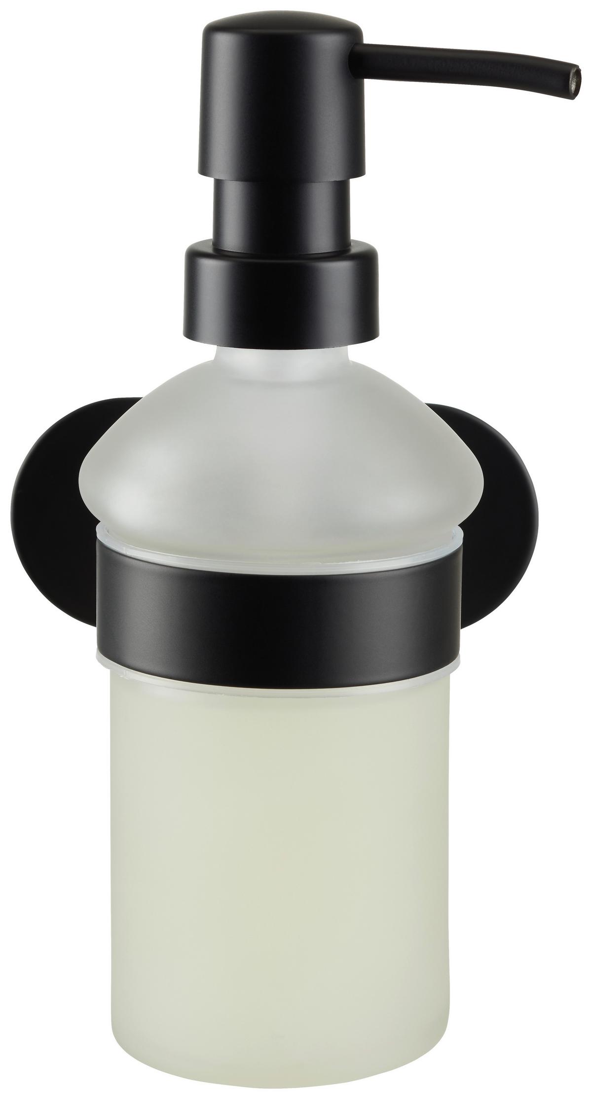 Seifenspender Turbo Loc in Schwarz - Schwarz, MODERN, Metall (10/16,5/10,5cm) - Mömax