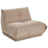 Modul Sofaelement Giselle Taupe - Taupe, Trend, Textil (105/80/112cm) - Livetastic