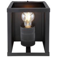 Wandleuchte Hagar max. 60 Watt - Schwarz, Basics, Metall (17/19,5/20cm) - Globo