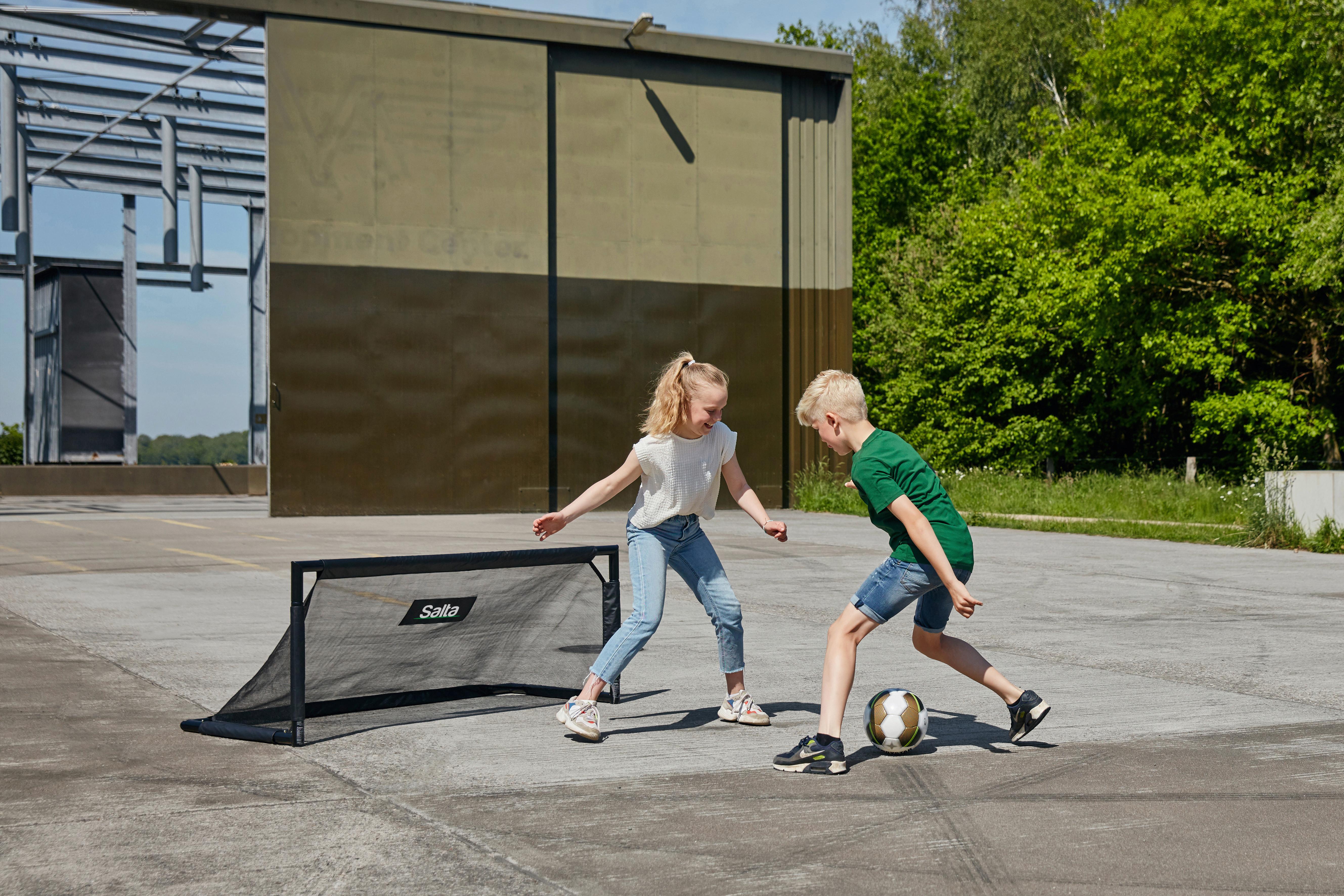 FUßBALLTOR SALTA TECHNIQ - Schwarz, KONVENTIONELL, Metall (150/60/60cm) - Salta