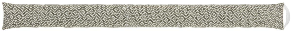Zugluftstopper Dobby in diversen Farben - Taupe/Blau, Textil (10/90cm) - Premium Living