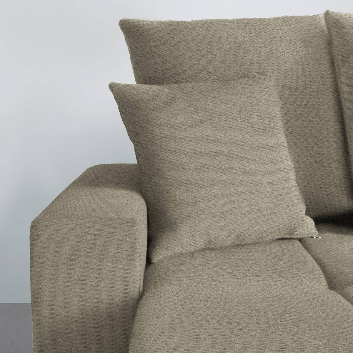 Ecksofa Alatri Greige - Greige/Schwarz, MODERN, Kunststoff/Textil (289/90/176cm) - Based
