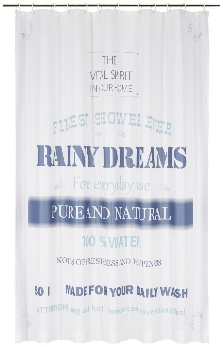 Duschvorhang Rainy Dream Blau 180x200cm - Blau, Textil (180/200cm) - Mömax modern living