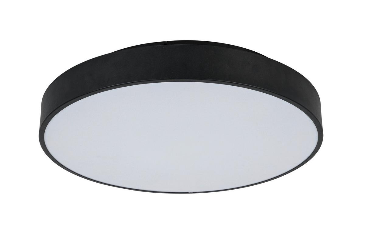 Led Svjetiljka Stropna Flache - crna, Moderno, metal/plastika (50/9cm) - Mömax