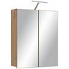 SPEGELSKÅP CALVI -EXKLUSIV- - svart, Modern, trämaterial/glas (60/73/17,5cm) - Mömax