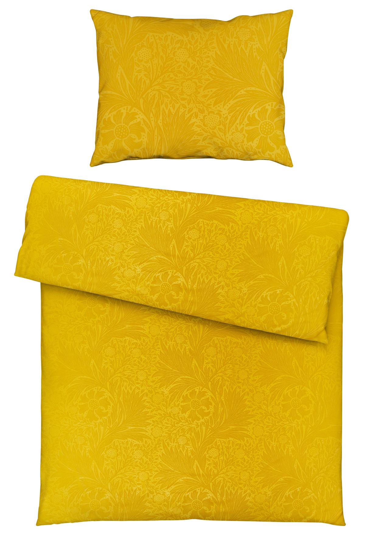 Bettwäsche Ornament Dunkelgelb ca. 140x200cm - Dunkelgelb, Textil (140/200cm) - Mömax