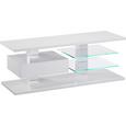 Médiaállvány Wien - Fehér, modern, Faalapú anyag/Üveg (120/45/42cm) Médiaállvány Wien - Fehér, modern, Faalapú anyag/Üveg (120/45/42cm)