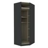 Korpus Kotne Omare Unit - antracit, Moderno, leseni material (91,1/242,2/91,1cm) - Based