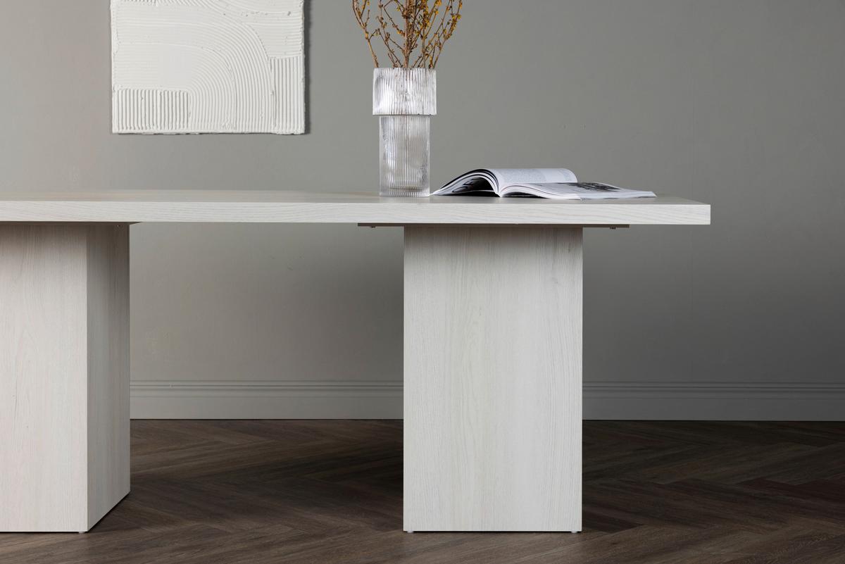 ESSTISCH OLGA - Weiß, Design, Holz (200/90/75cm) - Livetastic