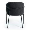 STOL MED ARMSTÖD CHLOE - svart, Modern, metall/textil (62/79/59,5cm) - Bessagi Home