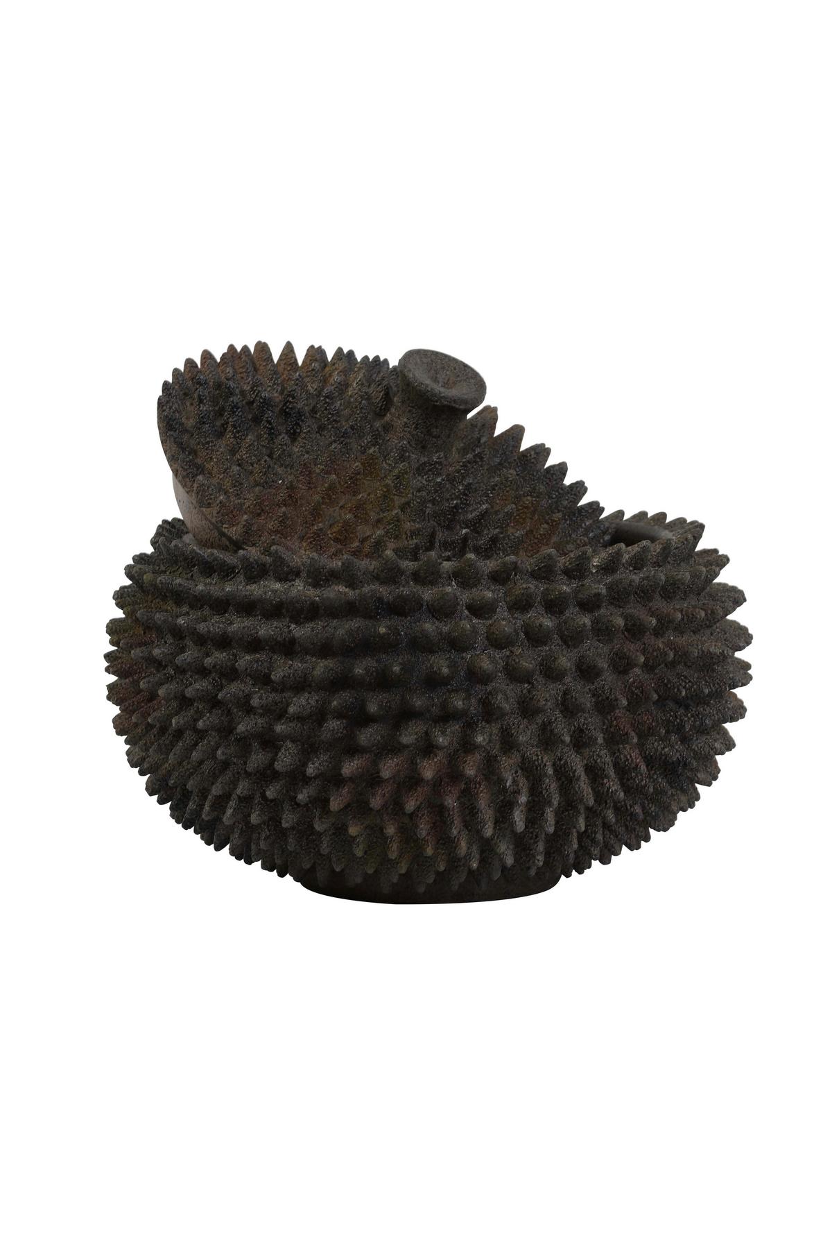 POJEMNIK DEKORACYJNY 7401783_CALDRAS - brązowy, Trend, tworzywo sztuczne (22,5/22,5/17cm) - Light & Living