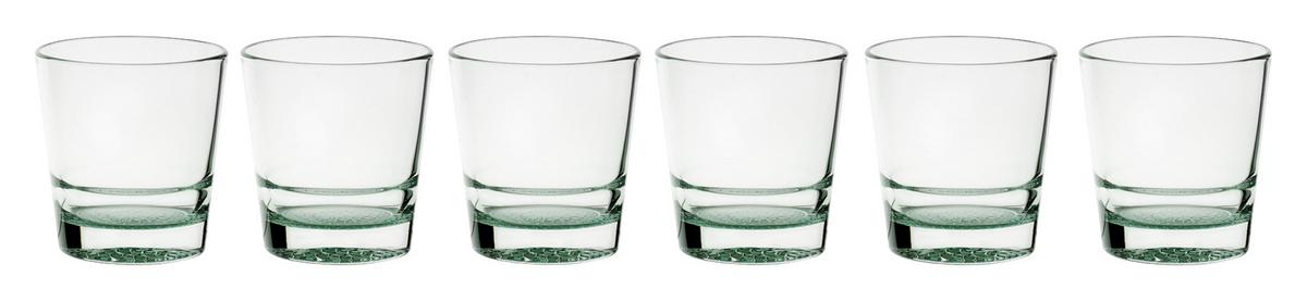 KOMPLET SZKŁA STOŁOWEGO ADORNO - zielony, Modern, szkło (400ml) - Bessagi Home