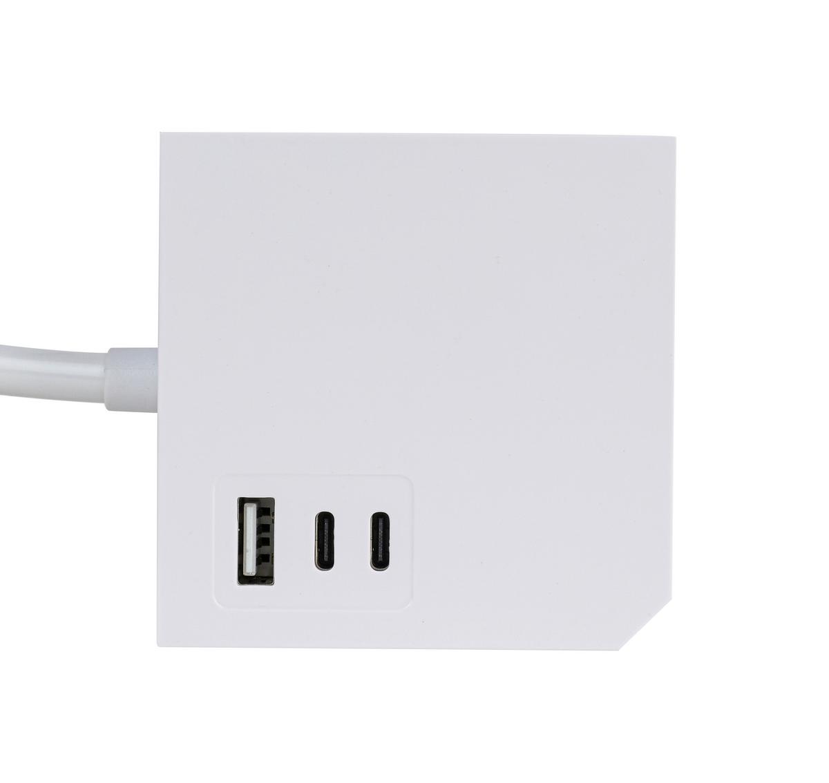 KOSTKA ZASILAJĄCA PLUG BOX - biały, Basics, tworzywo sztuczne (7,5/7,5/7,5cm) - Mican