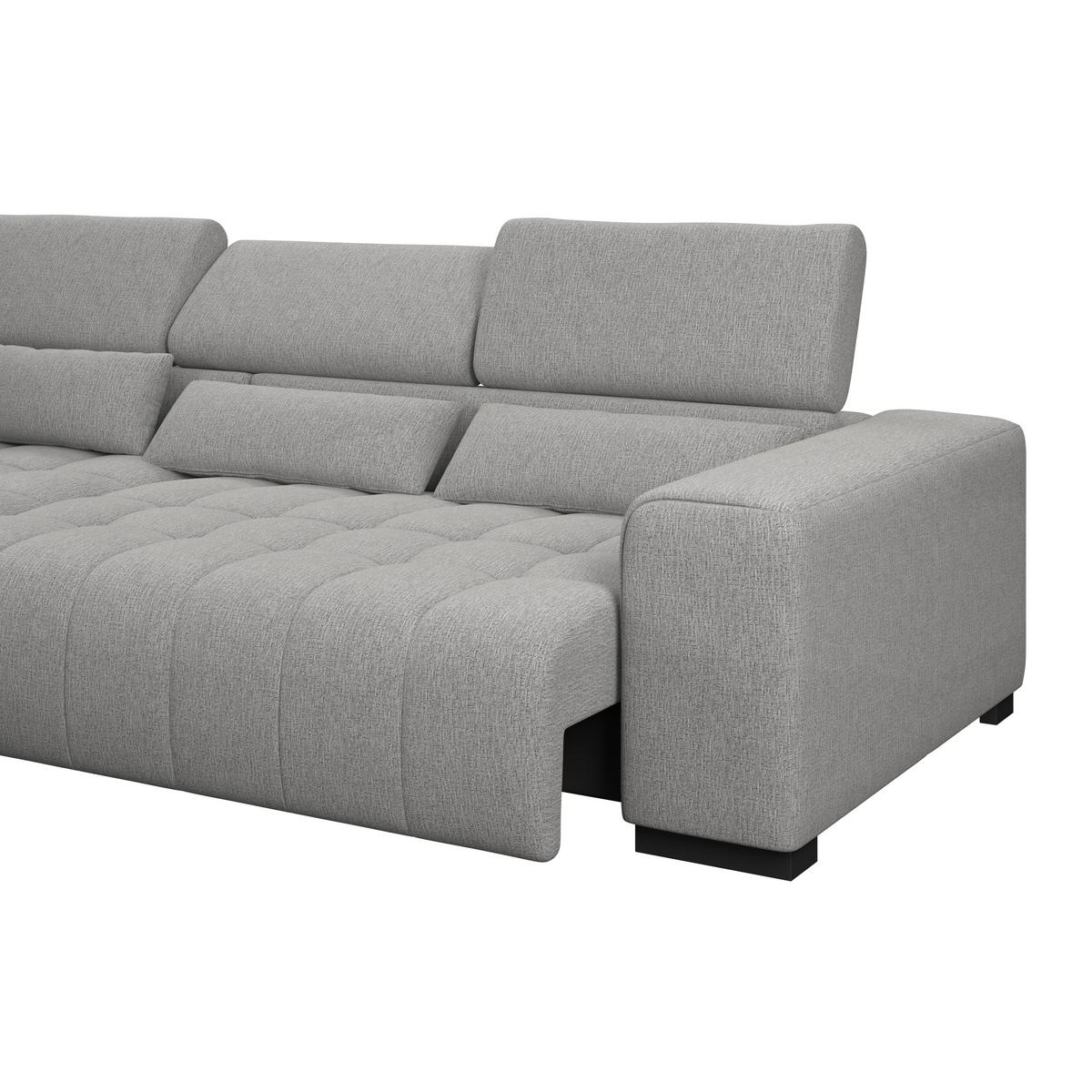 Kutna Garnitura Matera - tamno siva/crna, Trend, tekstil/drvo (226/311cm)