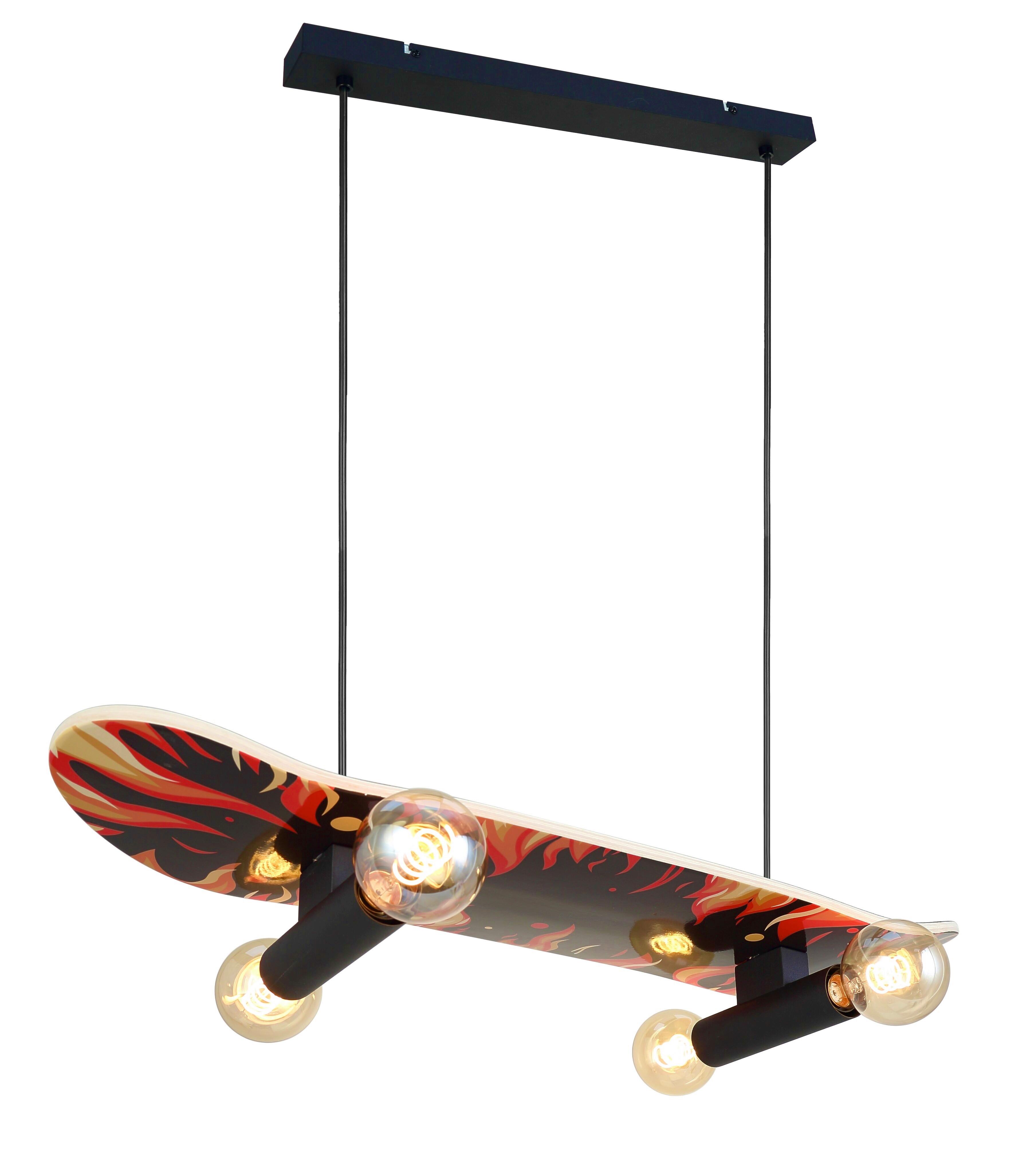 Hängeleuchte Sketi Schwarz max. 40 Watt - Schwarz, MODERN, Metall (78/20,5/120cm)