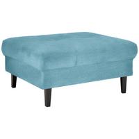 Hocker Boston Blau - Blau/Schwarz, KONVENTIONELL, Holz/Textil (93/46/75cm) - Based