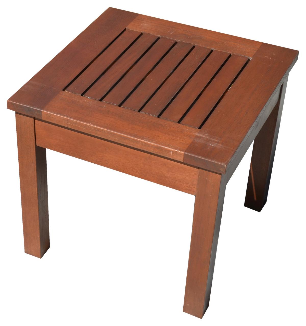 Balkonset 3-tlg. Eukalyptusholz - Dunkelbraun, Basics, Holz (40/40/35cm) - Gardenson