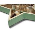 Teelichtschale Elen Grün - Dunkelgrün, Glas/Holzwerkstoff (27,5/26,5cm) - Mömax modern living
