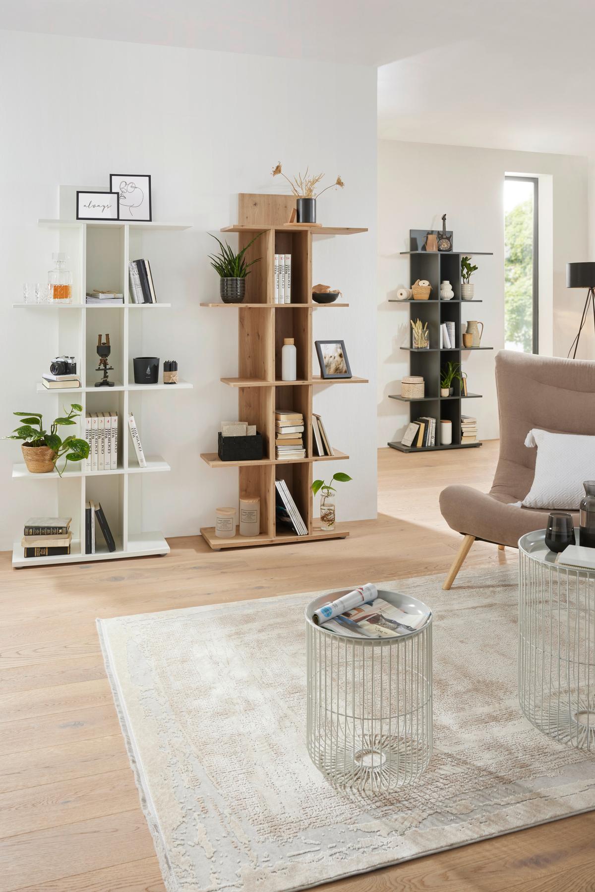 Regal in Weiss - Weiss, Modern, Holzwerkstoff (81/177/29.7cm) - Mömax