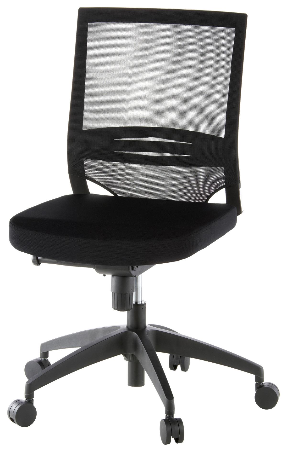 Pisarniški Stol Porto Eco, Črna - črna, Moderno, umetna masa/tekstil (49/108/44cm) - MID.YOU