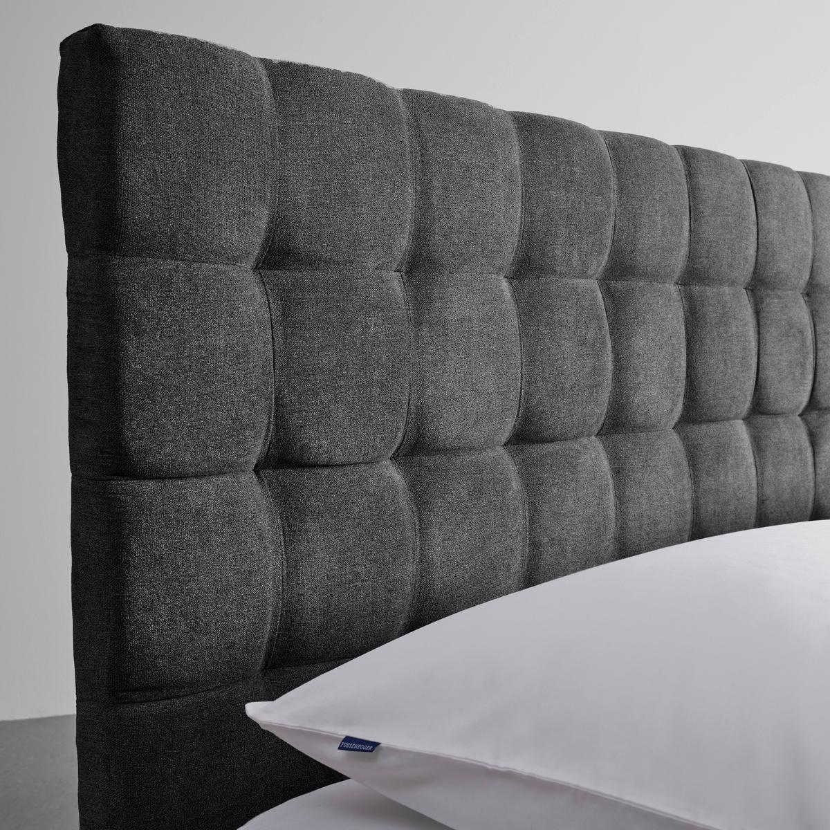 Tapecirani Krevet Cesaro - tamno siva/prirodne boje, Moderno, drvo/metal (180/200cm) - Bessagi Home