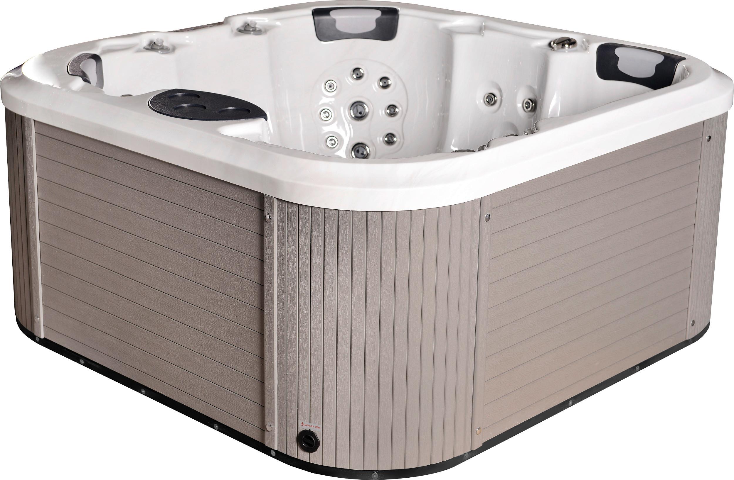 Whirlpool Florenz Grau/Weiß - Weiß/Grau, MODERN, Kunststoff (200/200/91cm)