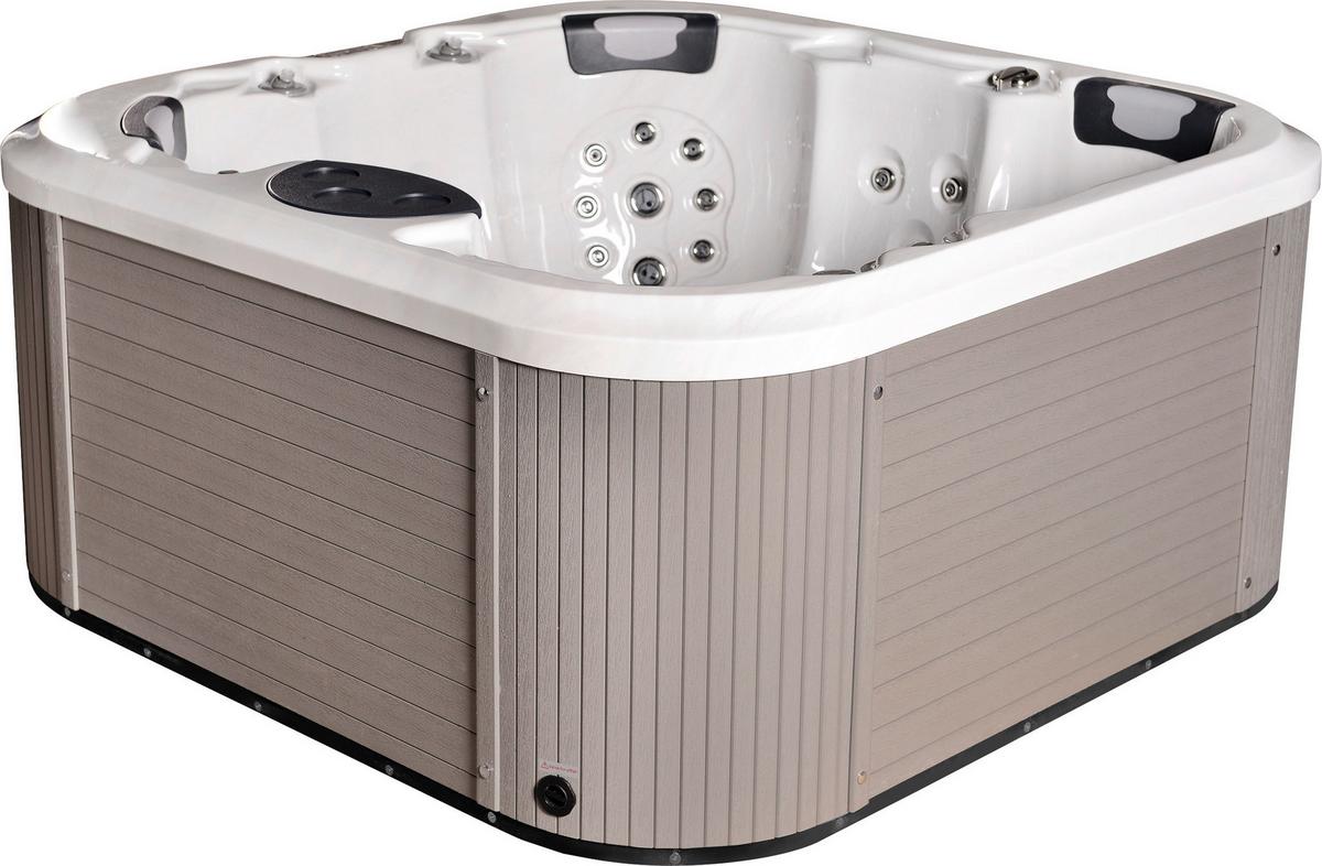 Whirlpool Florenz Grau/Weiß - Weiß/Grau, MODERN, Kunststoff (200/200/91cm)