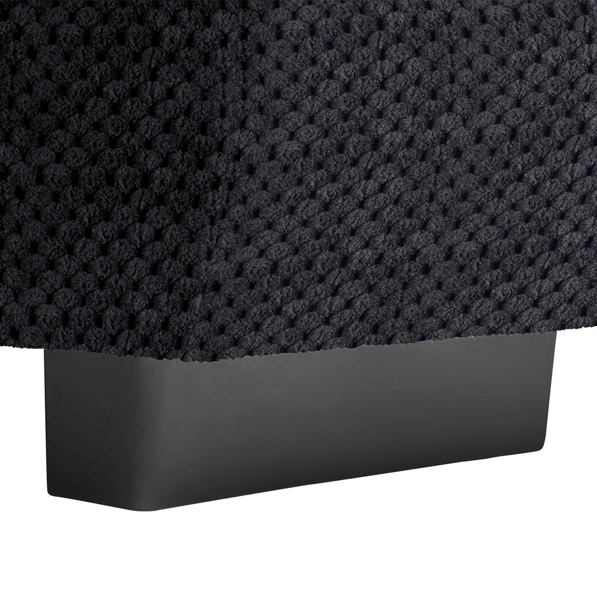 Wohnlandschaft Vivo Dunkelgrau - Dunkelgrau/Schwarz, MODERN, Kunststoff/Textil (317/63/179cm) - Premium Living