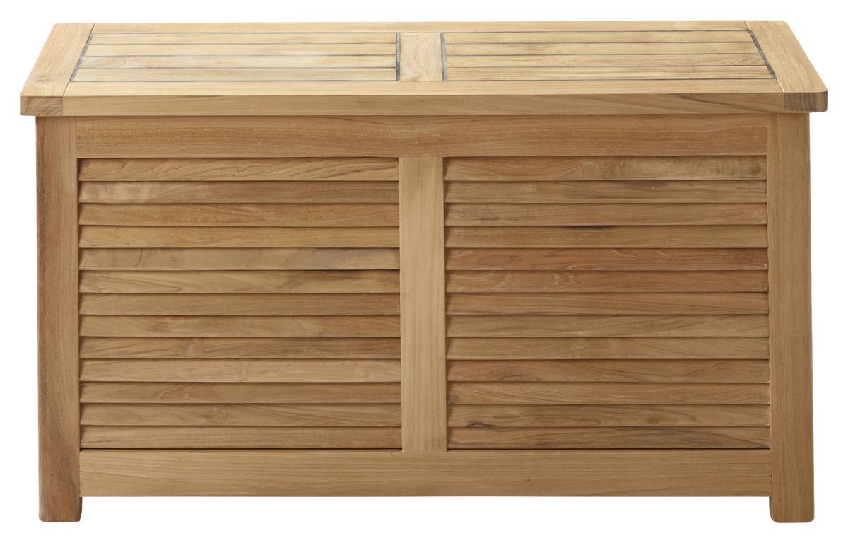 Truhe Classic ca. 90x48x30cm Teakholz - Teakfarben, ROMANTIK / LANDHAUS, Holz (90/48/30cm) - MID.YOU