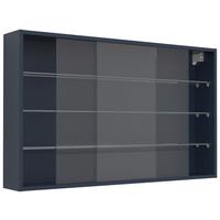 Hängevitrine Drivalo L Anthrazit - Transparent/Anthrazit, Design, Glas/Holzwerkstoff (100/60/15cm) - MID.YOU