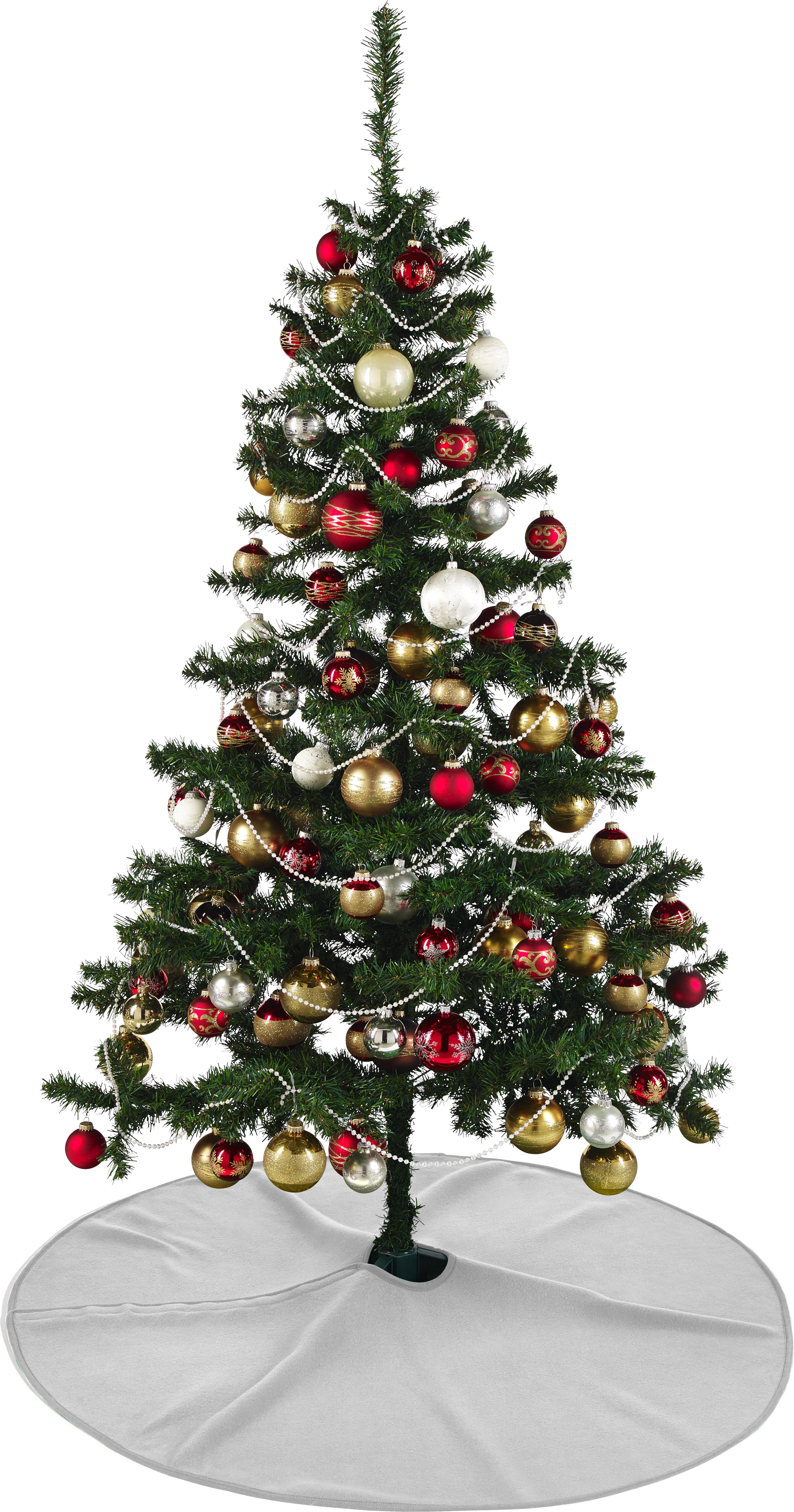 Überwurf Nordpol in versch. Farben - Rot/Silberfarben, Textil (120cm) - Mömax modern living