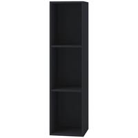 Schallplattenregal Platto in Schwarz, B: 34 cm - Schwarz, KONVENTIONELL, Holzwerkstoff (34/107/29cm) - MID.YOU