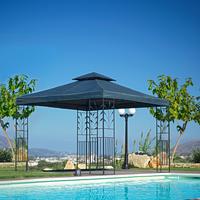 Pavillon Lana in Anthrazit - Dunkelgrau, MODERN, Textil (297/297/267cm) - Modern Living