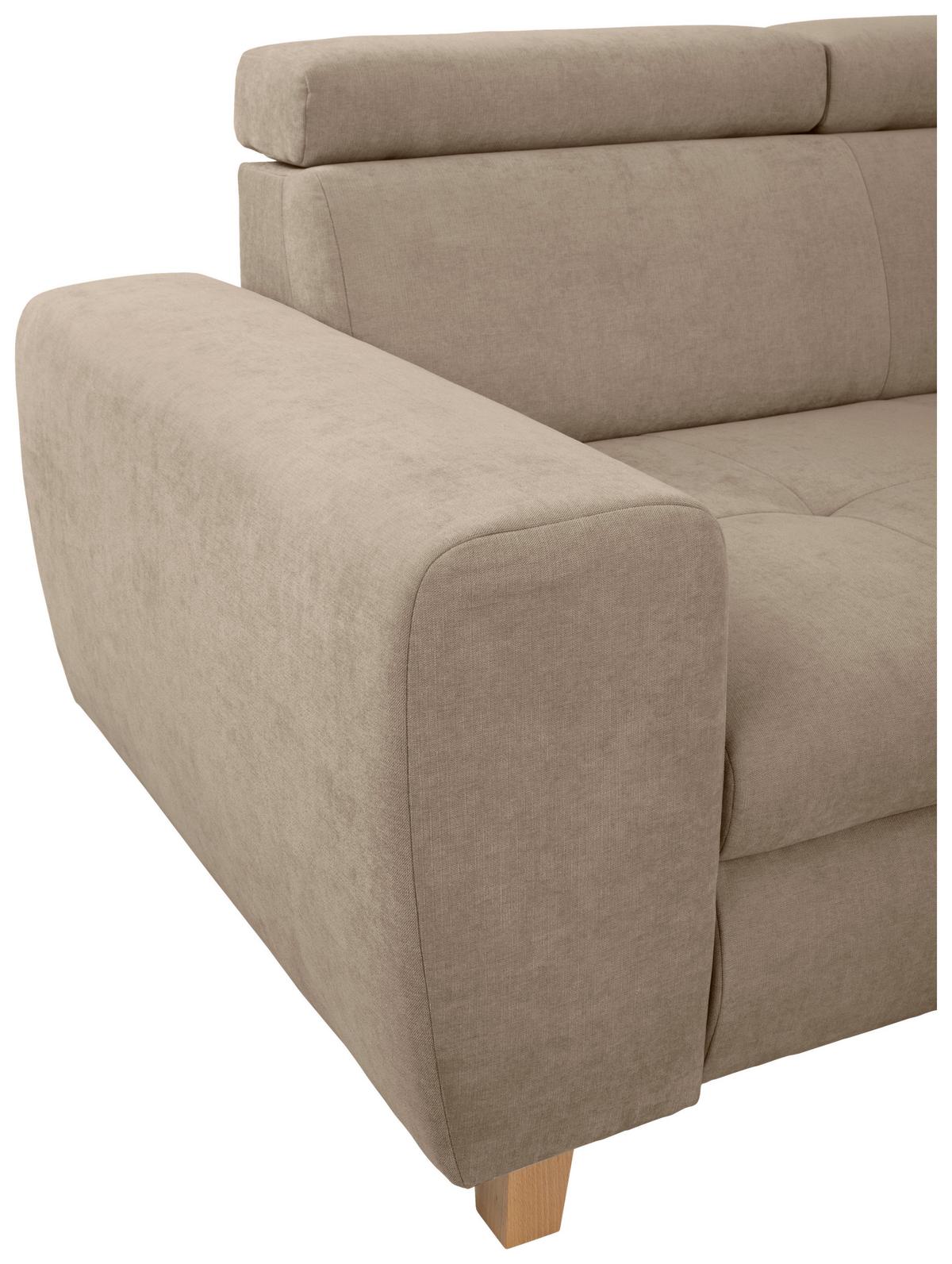 Kutna Garnitura Lugo - sivo-bež, Moderno, drvo/metal (266/98/205cm) - Modern Living
