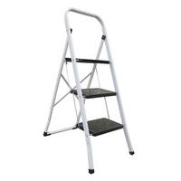 Klapptrittleiter 130002 - Weiss/Schwarz, Basics, Kunststoff/Metall (46/71/105cm) - Spirella