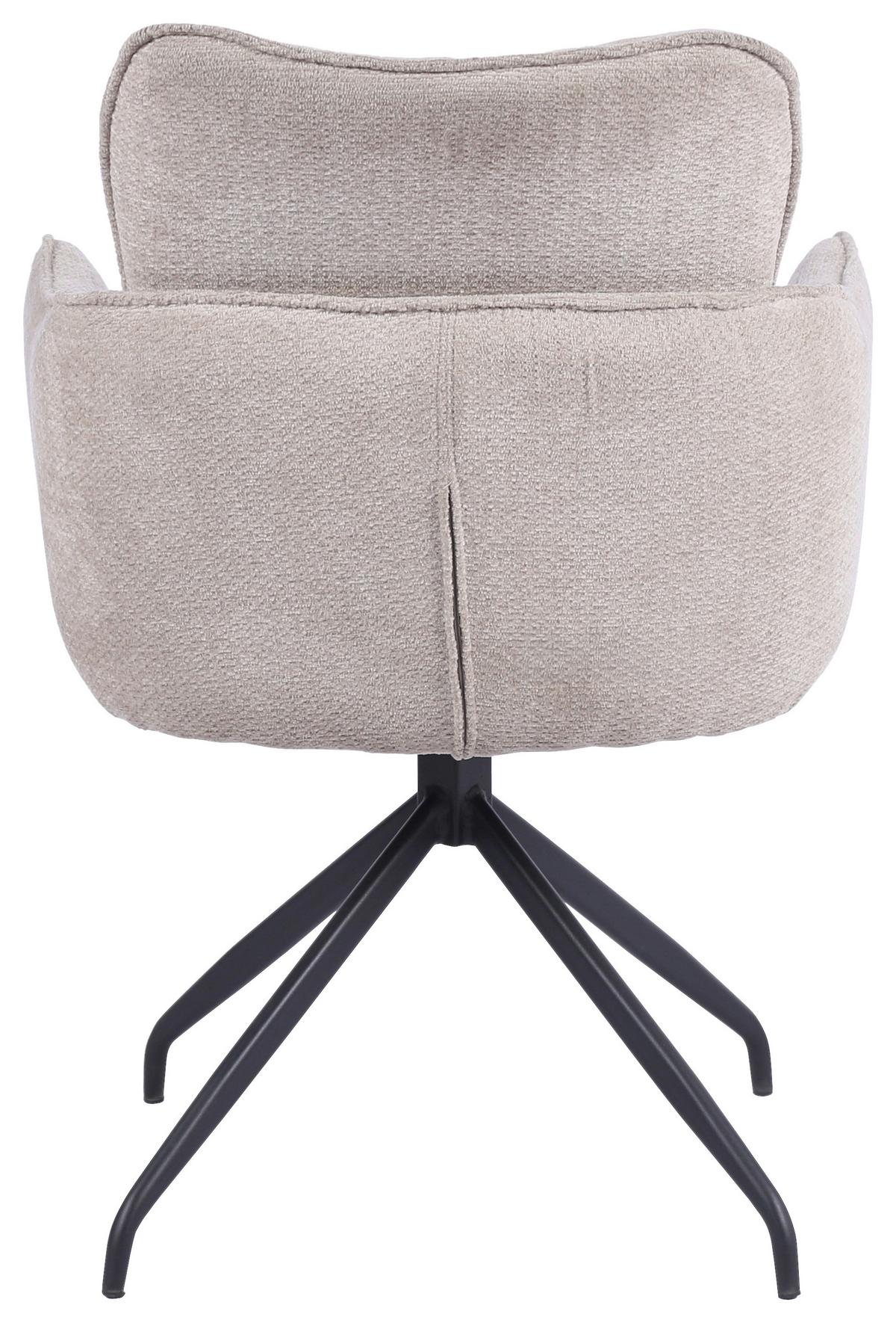 Stolica Lord - bež/crna, Basics, drvo/metal (59/88/63cm) - Premium Living