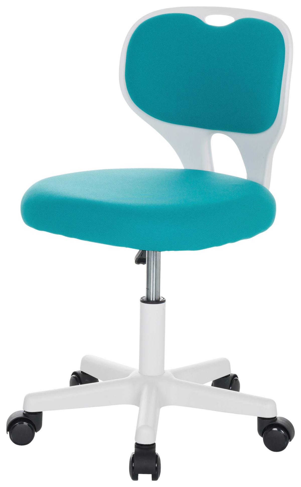 Otroški Vrtljivi Stol Kiddy Top W, Modra - modra/bela, Basics, umetna masa/tekstil (52/73/52cm) - MID.YOU