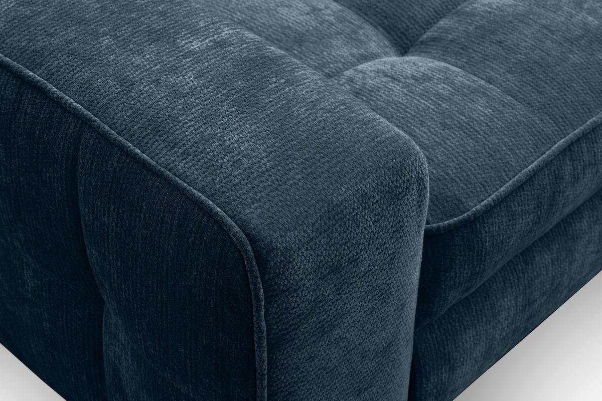 Kutna Garnitura Talia - plava/crna, Basics, tekstil/metal (203/70-90/251cm) - Modern Living