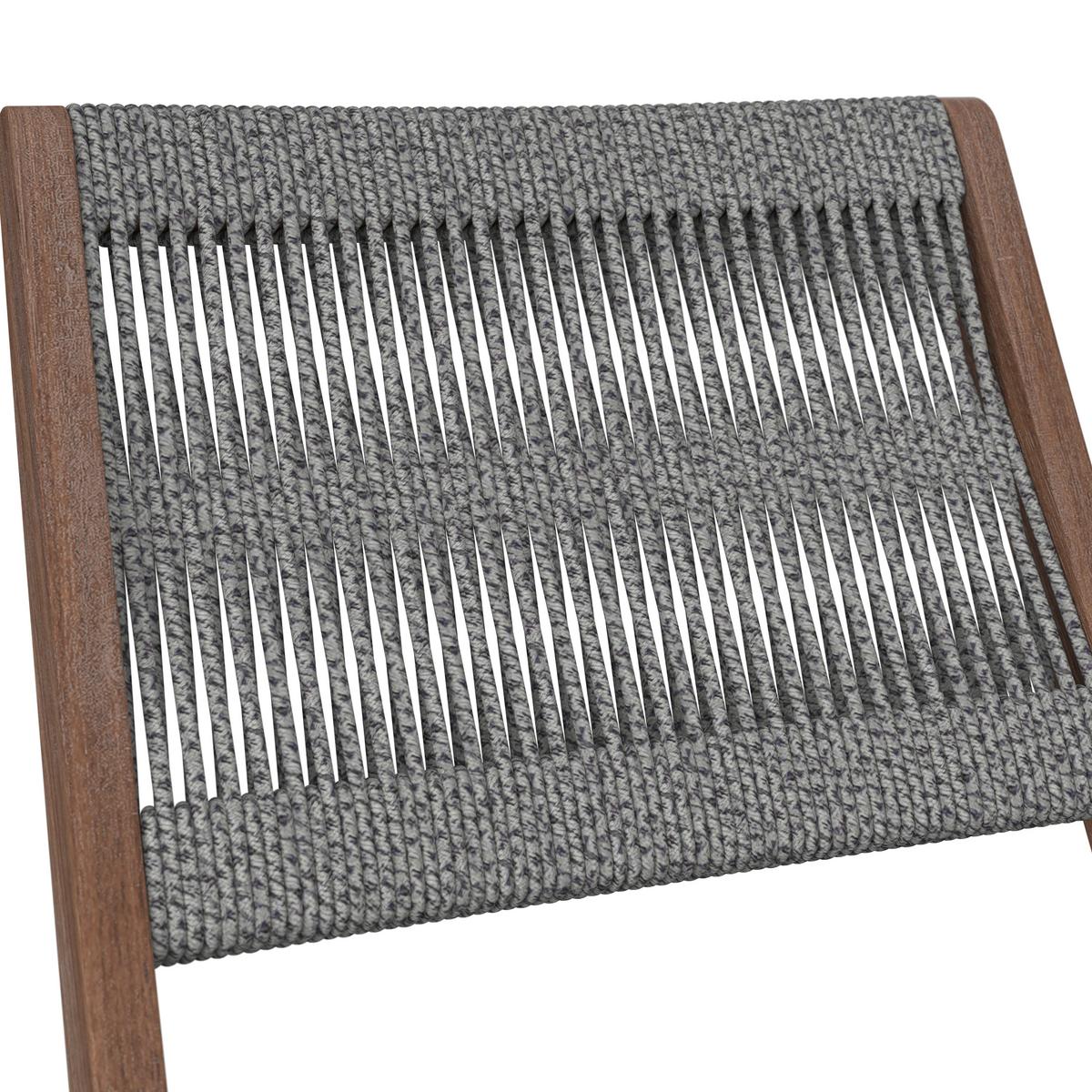 Set Za Balkon Effie, Siva, 3-Delno - barve akacije, Moderno, umetna masa/les (60/76/60cm) - Bessagi Garden