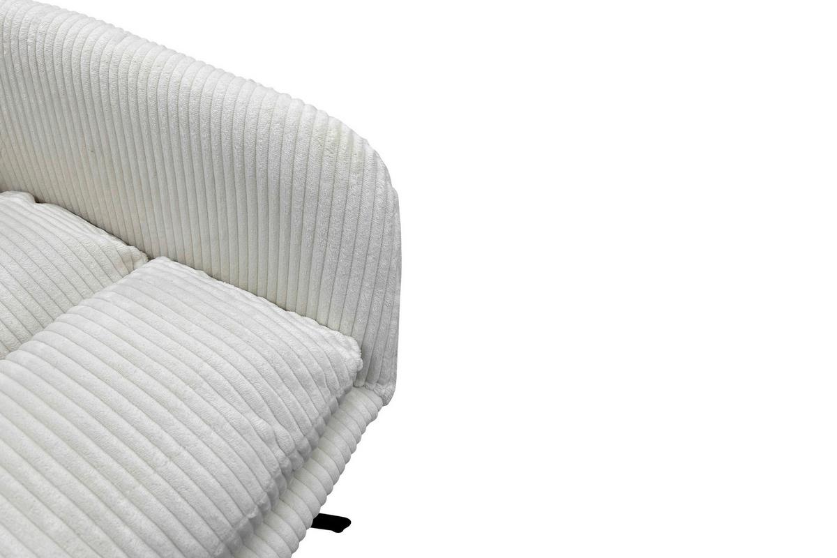 Armlehnstuhl-Set Pura 2er-Set Weiß - Schwarz/Weiß, Design, Textil/Metall (58/88/64cm) - MID.YOU