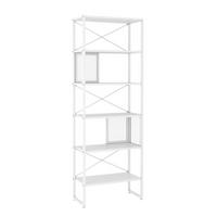 REGAŁ MELA REGAL - biały, Modern, materiał drewnopochodny/metal (64/180/31cm) - Novel