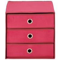 Schubladenbox Mona in Altrosa - Altrosa, Karton/Textil (32/31,5/32cm) - Mömax