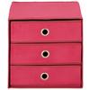 MINIBYRÅ MONA -SB- - gammelrosa, metall/textil (32/31,5/32cm) - Mömax