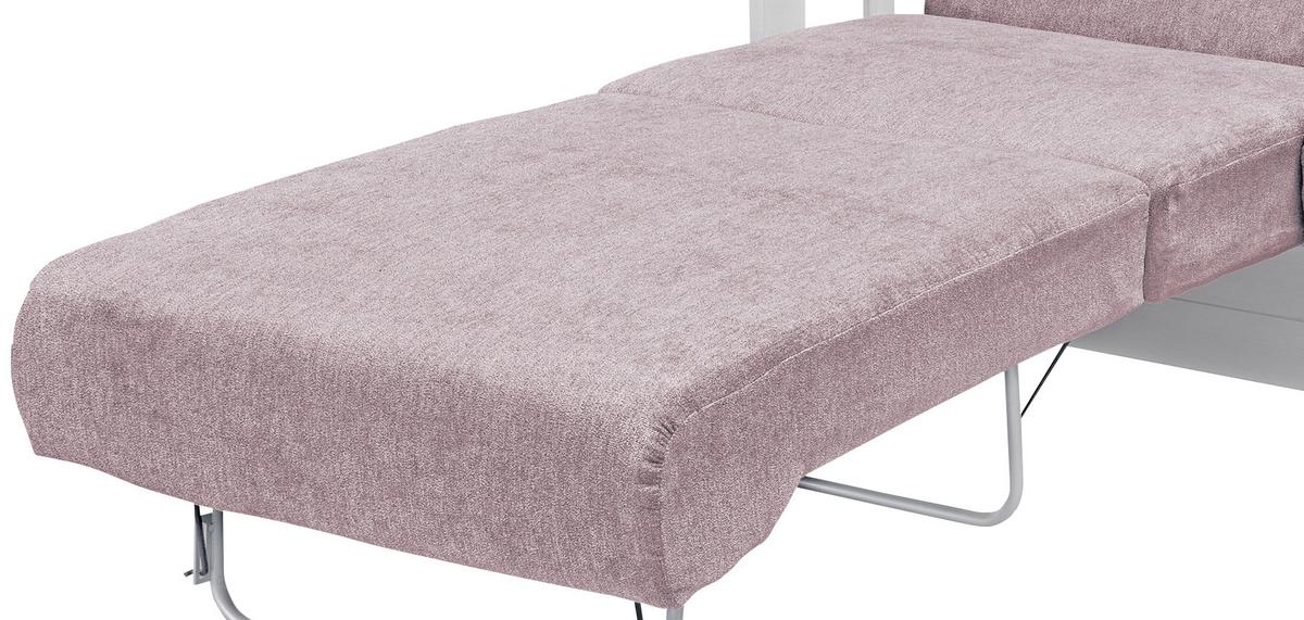 Schlafsofa Camino Holzkorpus Rosa/Weiß - Rosa/Weiß, LIFESTYLE, Holz/Textil (154/88/90cm) - Livetastic