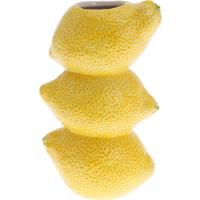 Váza Lemon Triple - sárga, kerámia (12,6/20,2/8,4cm)