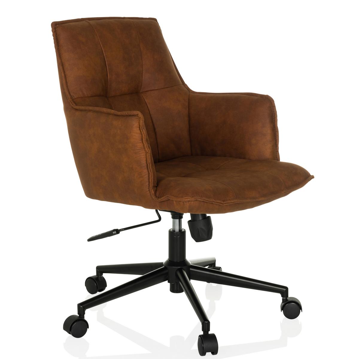 Drehstuhl Solao Life Braun - Schwarz/Braun, MODERN, Kunststoff/Textil (54/85/70cm) - MID.YOU