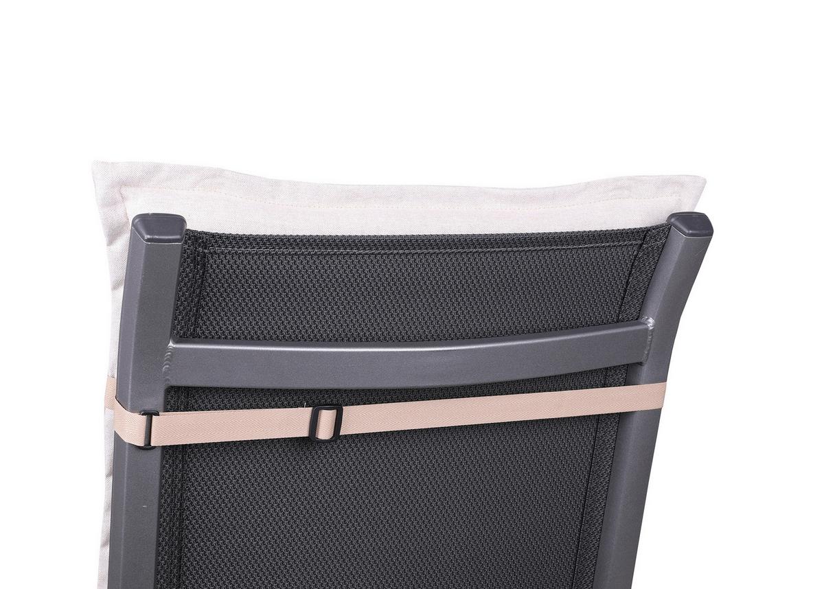 Sesselauflagenset Beige, 6-teilig - Beige, Basics, Textil (50/7/108cm)