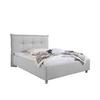 Polsterbett Fraser Hellgrau ca. 100x200 cm - Hellgrau/Alufarben, MODERN, Textil/Metall (100/200cm) - Livetastic