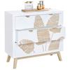 COMMODE LEAFS - Wit/Natuurlijke kleuren, Lifestyle, Houtcomposiet/Hout (80/76/34cm) - Mömax